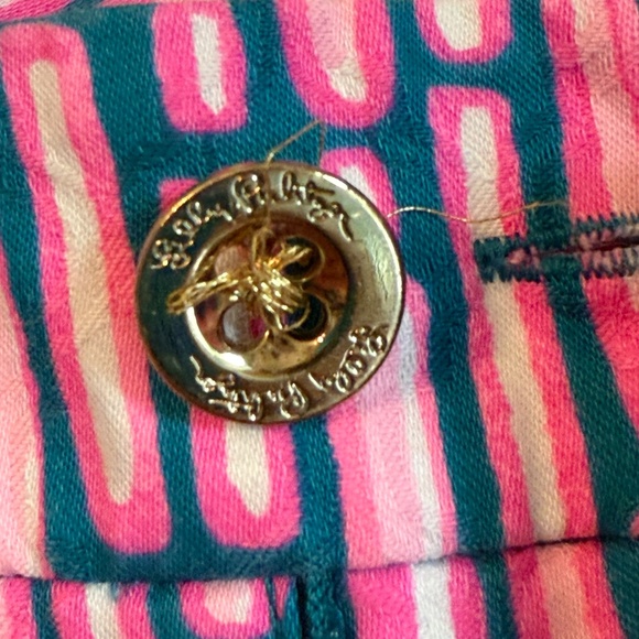 Lilly Pulitzer Kelly Skinny Ankle Mandevilla Slathouse Stripe Pants Women sz 4 - Picture 3 of 7